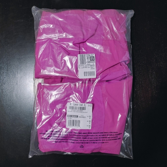 Lands End Girls Squall Waterproof Insulated Snow Pants Ski Pink sizes 8 Slim 12 - Picture 7 of 9